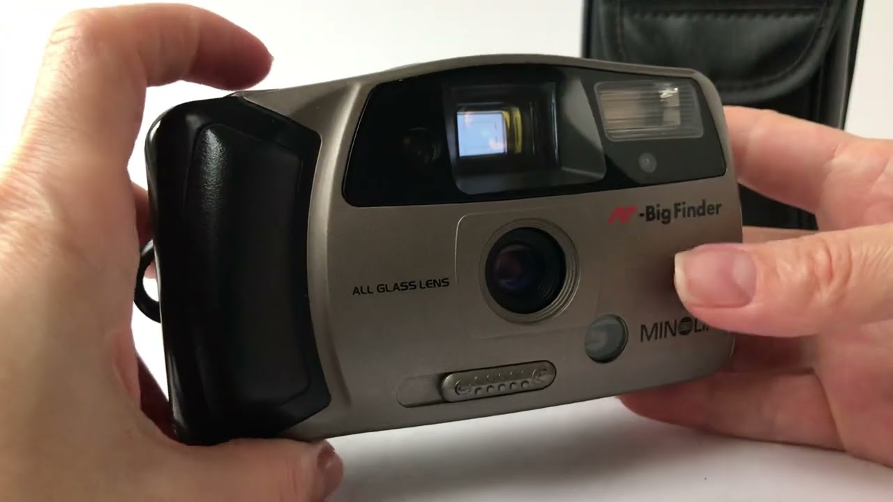 35mm film camera Minolta AF BIG Finder - YouTube