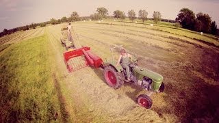 Günther der Treckerfahrer: Deutz D30 & Welger AP41 mit 2 Hängern