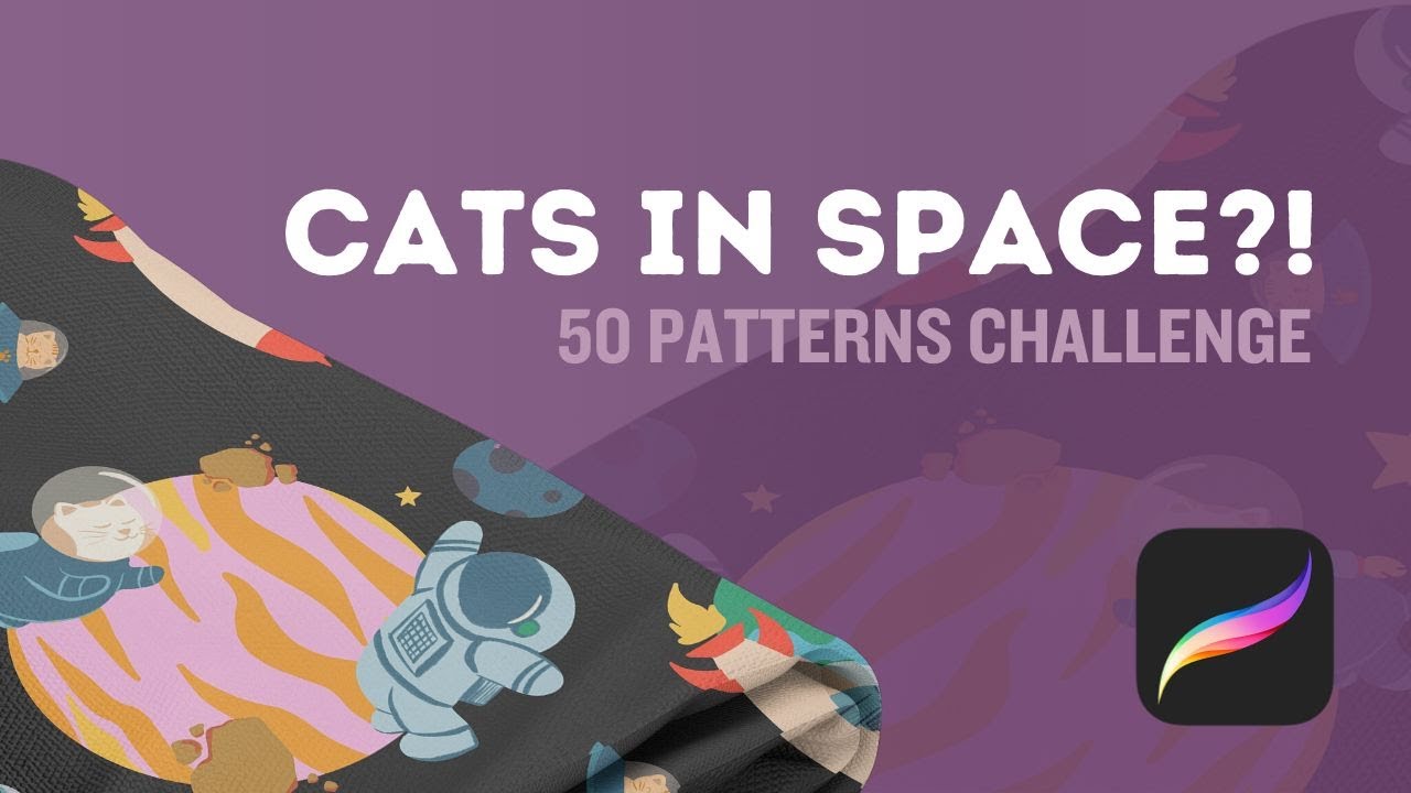 Space Pro Create Space-themed Procreate Pattern Design | Beginner's Full Process Guide ...