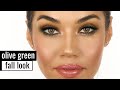 Olive Green Fall Makeup Look | Eman