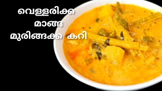 നാടൻ മാങ്ങ വെള്ളരിക്ക മുരിങ്ങക്കാ കറി | Vellarikka Manga Murigakka curry | kerala dish
