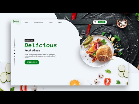 🍲Food website 🍔Design
