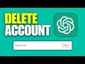 How to delete Chatgpt Account Permanently in Windows 11