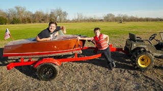 Saving Tractors from Flood Using Kids Boat | Tractors for kids