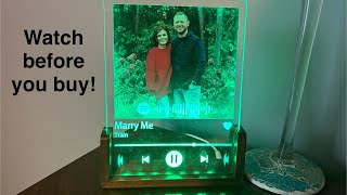 Personalized Spotify frame review