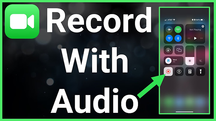 How to screen record on facetime with sound