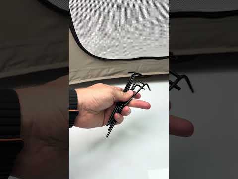 Намет дитячий ігровий MR 1515 Cashmere Beige каркасний, складуваний, сітковий, бежевий, видео 1