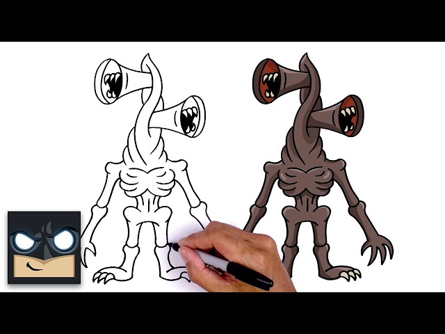 how to draw siren head bodies｜Pesquisa do TikTok