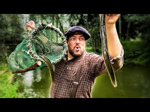 I am building a trap to catch eels.