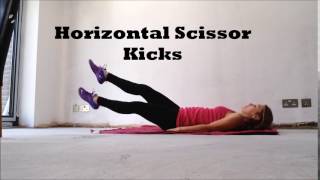 Horizontal Scissor Kicks - Core Exercise