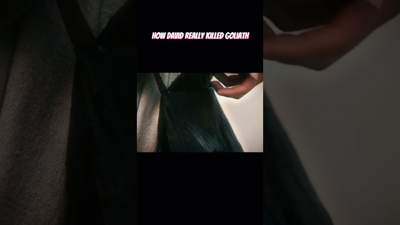 How David really killed Goliath