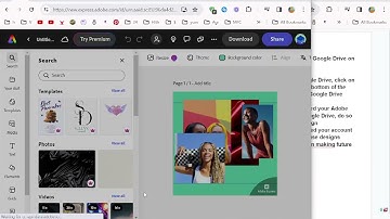 How to save designs on Google Drive on Adobe Express