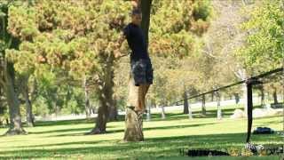 How to Slackline Basics: Get on a Slackline with Object for Beginners