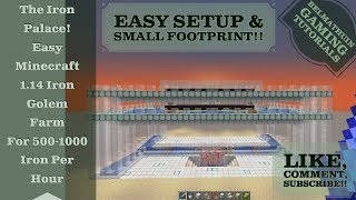 Iron Palace! Easy Minecraft 1.14 Iron Farm For 500-1000 Iron Per Hour
Today we take a shot at building a new iron farm for the Minecraft village and pillage 1.14 update that is slated to come out on April 23 2019! This is my own from scratch design. It is fairly easy to set up and has a small footprint. 102 villagers deliver 450-1000 iron per hour. The difference between 450 and 1000 is completely dependant on whether you sleep through the night every night or not. The new village mechanics offered up a unique challenge because of the new way the iron golems are spawned. Villagers gossip about the need for a golem and whether there is one within detection range and spawn 1 if needed at certain times of the day but then they sleep through the night, hence the difference in iron depending on you skipping the night without disabling the day cycle in survival. Good luck and I hope you all enjoy the Iron Palace!
Twitter: https://twitter.com/belmathuin
Minecraft 1.13 S1 Series Playlist: https://www.youtube.com/playlist?list=PLEbHP-7hL6q6atPT4N295KXWcPq-SbgbV
Minecraft Tutorials:
https://www.youtube.com/playlist?list=PLEbHP-7hL6q6tIsydlpVXtWtDyp_w0onl
Ark ATA Series: https://www.youtube.com/playlist?list=PLEbHP-7hL6q4mlxmlL0IleULqwxh5EPGg
Ark Extinction S1 Series Playlist:https://www.youtube.com/playlist?list=PLEbHP-7hL6q5eBK7u_rvYx6MRAIyJOFOj
Astroneer 1.0 Full Release S1 Series:
https://www.youtube.com/playlist?list=PLEbHP-7hL6q4VQ8CsQoFSGELS9qfWEb2C Iron Palace! Easy Minecraft 1.14 Iron Farm For 500-1000 Iron Per Hour
