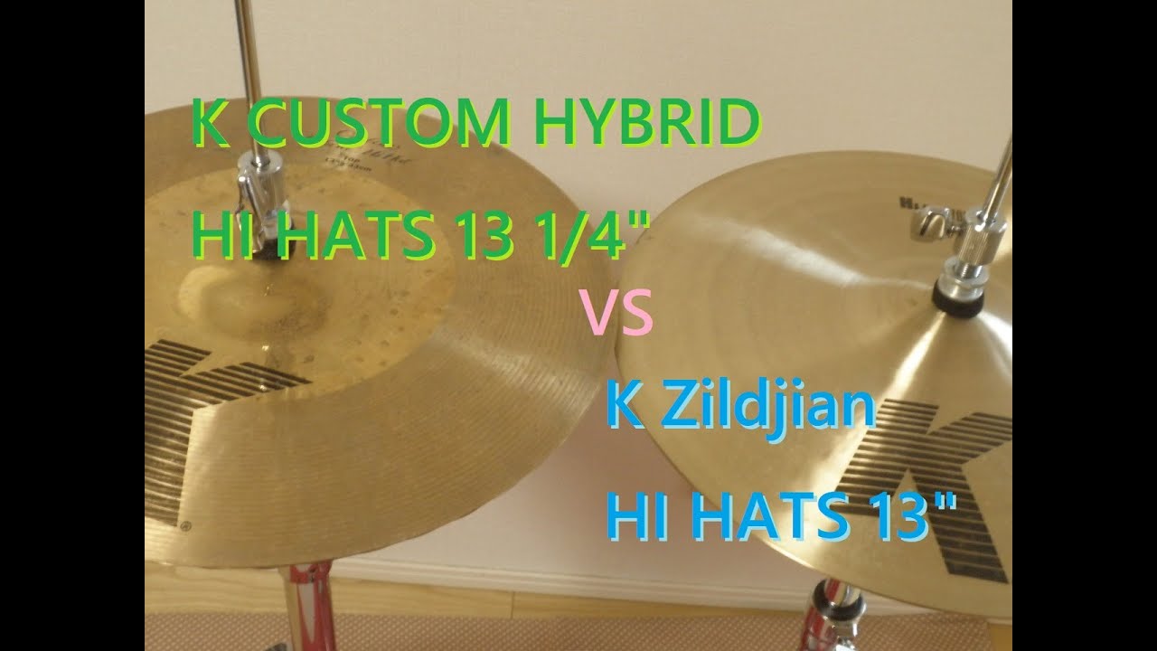 Zildjian K Custom Hybrid HI HAT 13 1/4