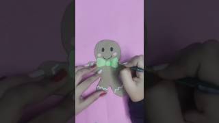 Gingerbread man hanging for christmas 🎁 🌲#christmas #craftideas #hanging #shorts #youtubeshorts