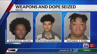 Four men face multiple charges after drug and weapons seizure in Riesel