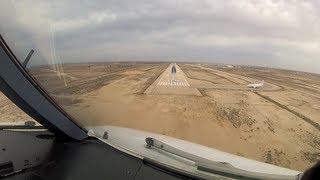 Landing at Djerba (DJE) Tunisia - RWY09 (Cockpit View)
