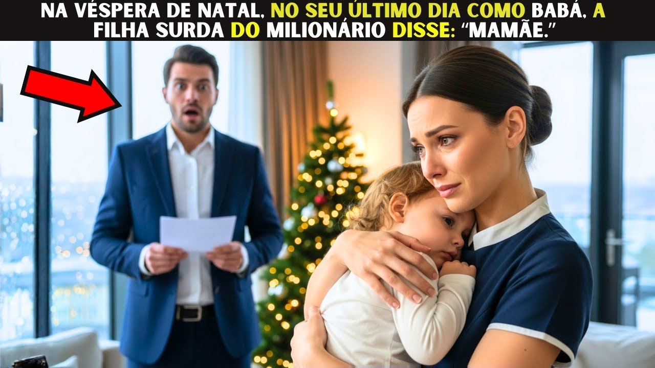 Na véspera de Natal, no seu último dia como babá, a filha surda do Milionário disse “Mamãe ”