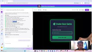 Wow Keren ! Canva Ai Code bisa membuat Game Edukatif Snake Quiz Game, Seru ! GRATIS PROMPT screenshot 5