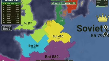 playing as Soviet Union in territorial.io