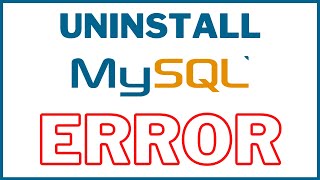 how to uninstall mysql completely from windows | uninstall mysql completely and install fresh one