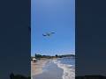 Aircraft Takeoff Near Greek Beach Kefalonia Island | Plane Over Kefalonia Beach Greece