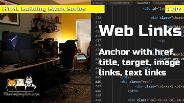 HTML Links Anchor Element  - Lesson 9