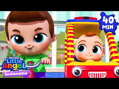 Kadang Bahagia Kadang Sedih | Little Angel | Kartun dan Lagu Anak | Moonbug Kids Indonesia