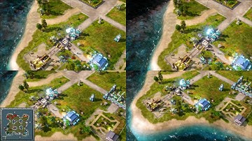 Red Alert 3 2v2 HDVOD: Foxboxx (E) & Cidu(A) vs XTimeBlast (E) & Pfdidah(A) part 1