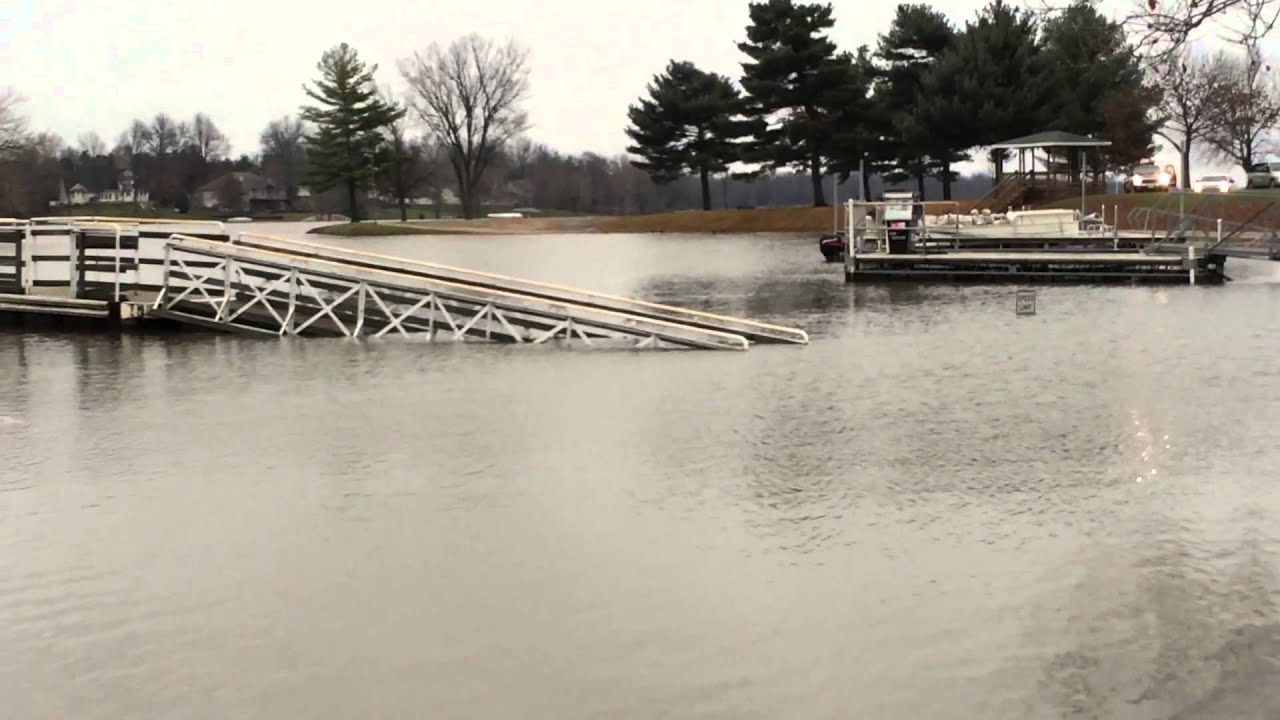 Flooded marina