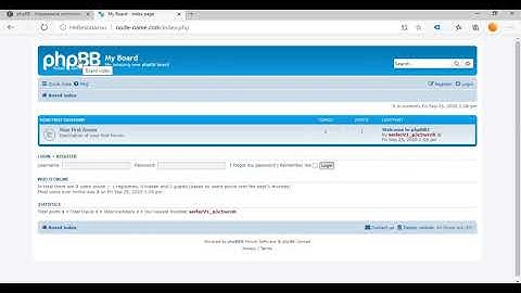 Установка форума phpBB на хостинг