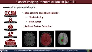 CBICA CaPTk: Deep Learning Segmentation and Radiomics