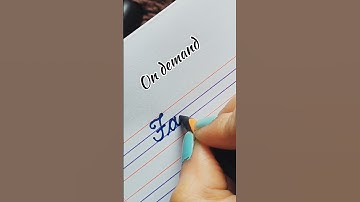 fatima in cursive writing ✍🏻 #cursivewriting #shorts #calligraphy #art #handwriting