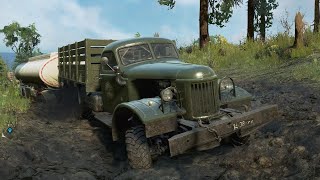 ⭐Off-Road Monster - ZiL-157 | SnowRunner Steering Wheel Gameplay ⭐Off-Road Monster - ZiL-157 | SnowRunner Steering Wheel Gameplay