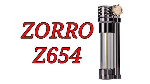Đánh giá bật lửa xăng đá Zorro Z654 trong suốt./Review transparent lighter.