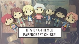 Diy Bts Dna-Themed Papercraft Chibis