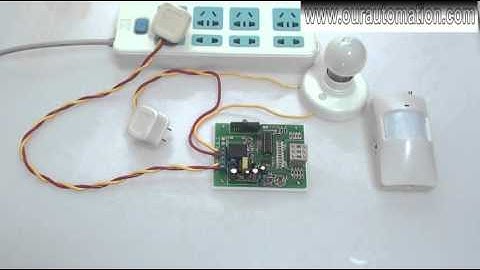 Infrared Motion Detector Controls AC Lamp with Time Delay Function