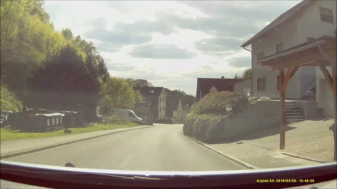 Ortsdurchfahrt an der Bergstraße/HD: Laudenbach (Ost rein, Nord raus)