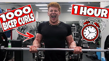 1000 Reps of Bicep Curls in 1 Hour Challenge