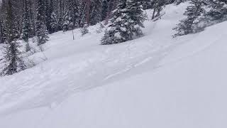 Intentionally-triggered soft slab avalanche