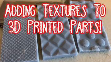 Adding Textures To Your 3D Prints in Solidworks