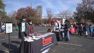 School supplies, vaccines, Thanksgiving dinners offered at CMS resource fair