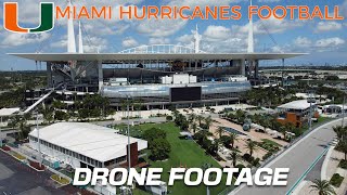 Miami Hurricanes Football Hard Rock Stadium | 4K Drone Footage | Miami Gardens, Florida
