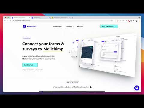 NativeForms / Mailchimp - Integration Preview