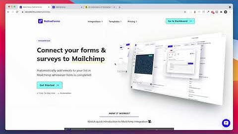 NativeForms / Mailchimp - Integration Preview