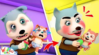 When Daddy Is Mommy 😂 Clumsy Daddy Song | Imagine Kids Songs & Nursery Rhymes | Wolfoo Kids Songs