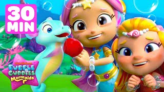 Best Seahorse Songs, Rescues & Scenes for 30 Minutes! | Bubble Guppies Mermaids