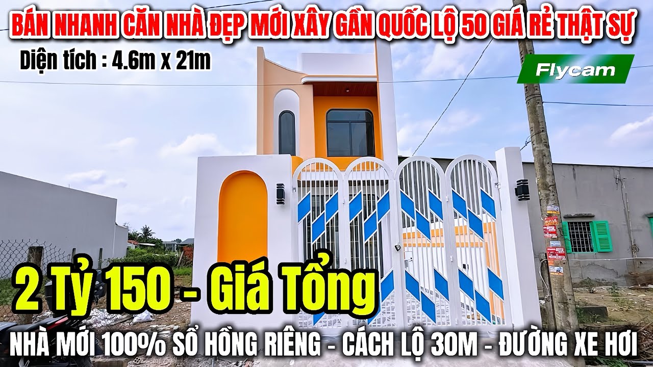 Bán Nhanh 🆘 Căn Nhà Đẹp Mới Xây Gần Quốc Lộ 50 Giá Rẻ Thật Sự  | REVIEW NHÀ ĐẸP BÌNH CHÁNH