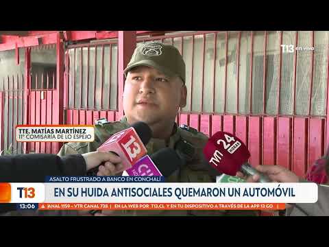 Asalto frustrado a banco: seis delincuentes amenazaron a trabajadores